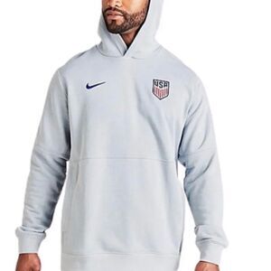 Nike NEW Team USA MNT Soccer Soft Fleece Travel Hoodie Hooded Sweater Sweatshirt